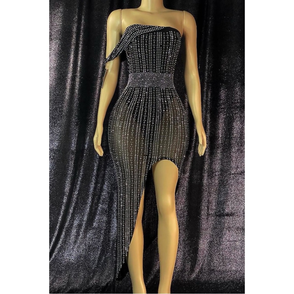 AMEKANA Jolie Diamante Dress